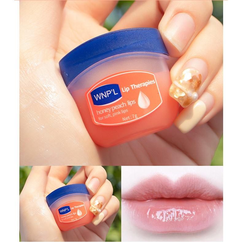 Picture of WNP'L Lip Therapy Lip Balm Avocado, Honey Peach, Honey , Sakura , vaseline, Rose -1pcs - Honey Peach