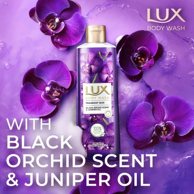 Picture of Lux Body Wash Black Orchid Scent & Juniper Oil 245ml - Fresh