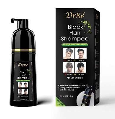 Picture of Authentic Dexe Black Hair Shampoo one Bottle 400ml Made in UK