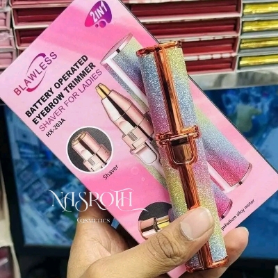 Picture of Blawless Battery Operated Eyebrow Trimmer Shaver for Ladies 2 in 1 - 2in1 eyebrow trimmer