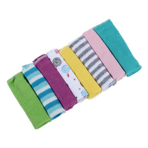 Picture of Plain Printed Mini Berry Cotton Baby Washcloth Towel Size: 9 X 9 Inch