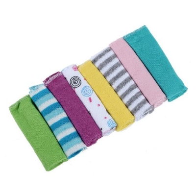 Picture of Plain Printed Mini Berry Cotton Baby Washcloth Towel Size: 9 X 9 Inch