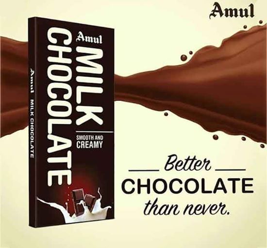 Picture of Amul Dark Chocolate 150Gm Amul Fruit & Nut 150 GmAmul Smooth and Creamy Milk Chocolate 150GM