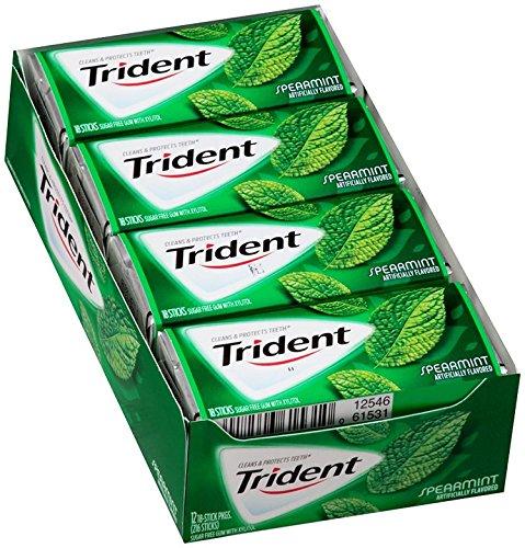 Picture of Trident Spare Mint Flavor Gum Full Box - 12 Pack (Sugar Free)