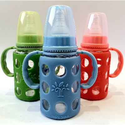 Picture of Minitree Glass 3month + Baby Full Glass_ Cover feeder 120ml_1pcs