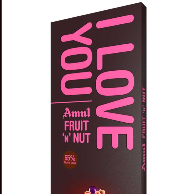 Picture of Amul Dark Fruit N Nut Chocolate  40g