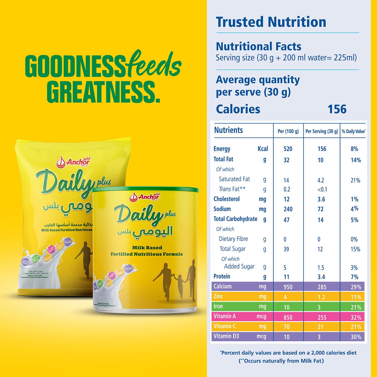 Picture of Anchor Daily Plus Milk Based Fortified Nutritious Formula    2500 GM