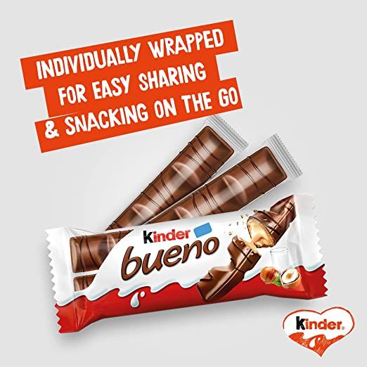 Picture of Kinder bueno 2 bars pack 1 Pcs - 43 g