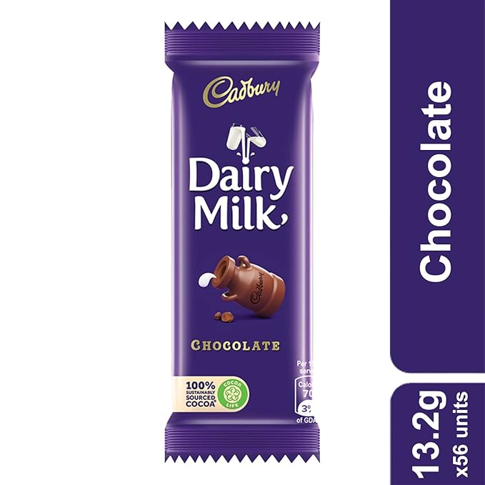 Picture of DairyMilk Chocolate Bar (Pack of 56)  739.2 gm