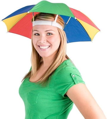 Picture of Umbrella Cap Hands Free Adjustable Elastic fits all ages men women