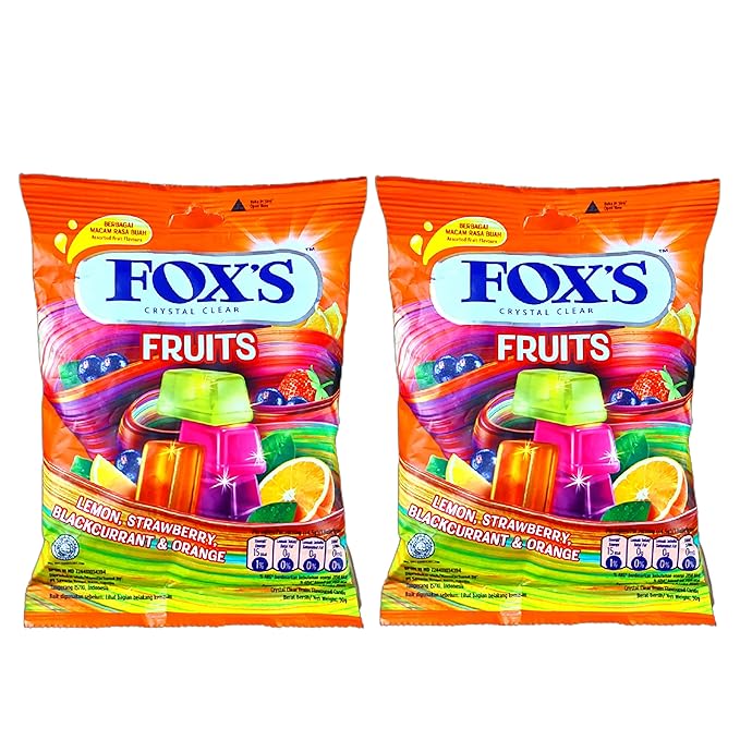 Picture of Fox's Crystal Clear Fruits Candy 90g (90Gms- Pack of 2)