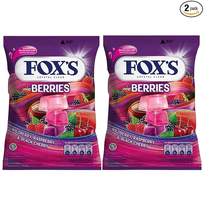 Picture of Fox's Crystal Clear Fruit Berries Candy (90Gms- Pack Of 2)