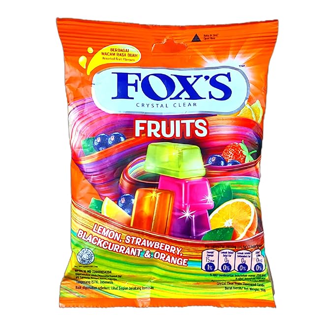 Picture of Fox's Crystal Clear Fruits Oval Candy - 125g