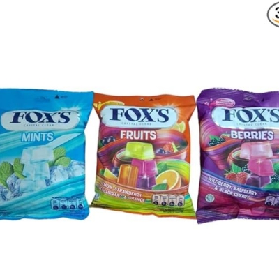 Picture of Fox's Crystal Clear Mints.Berries.Fruits Pack of 3 Pouch 3 x 90 g