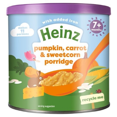 Picture of Heinz Pumpkin Carrot & Sweetcorn Cereal For Babies - 200g 7+ Months