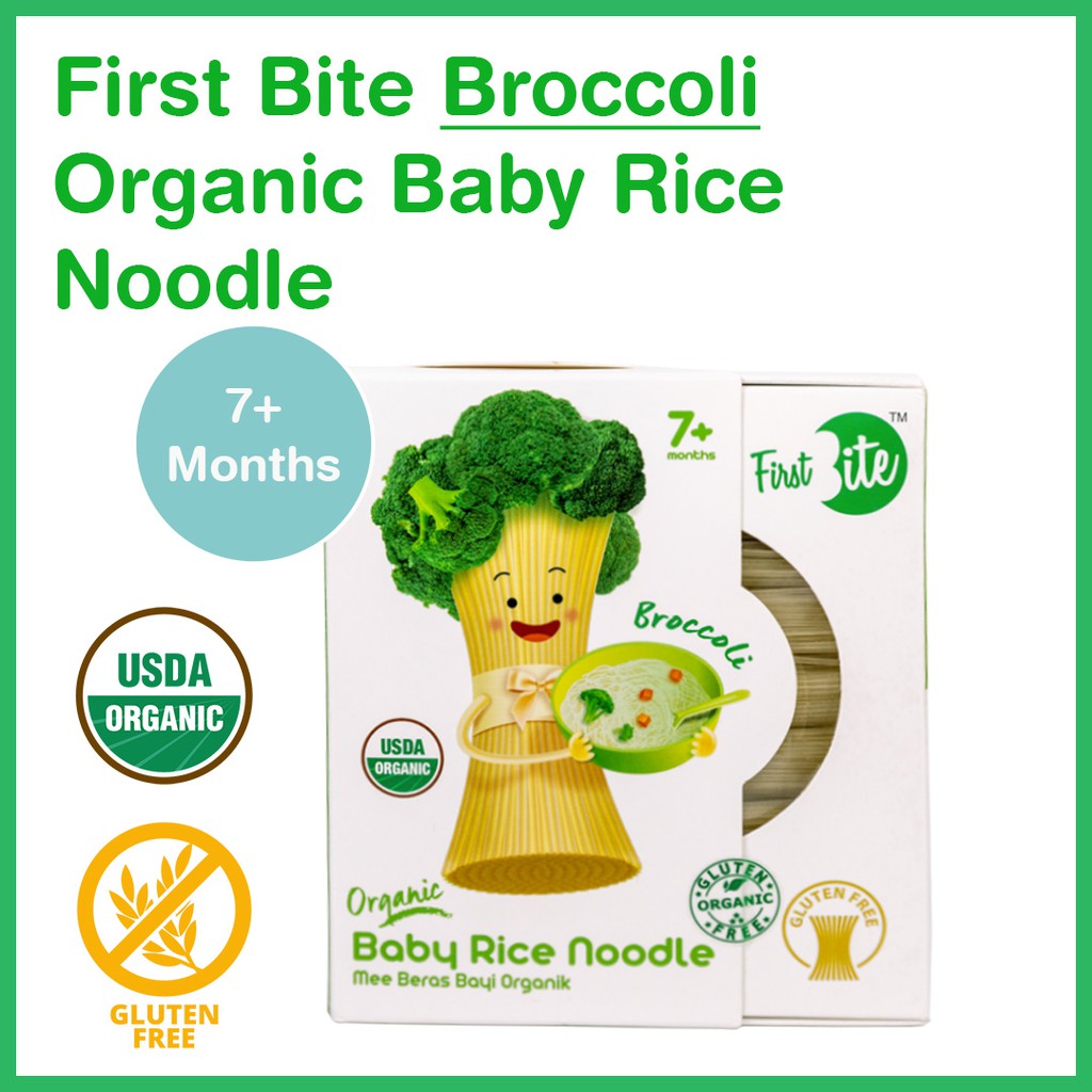 Picture of FIRST BITE Organic Baby Rice Noodle Broccoli From 7+ Months 180g Malaysia