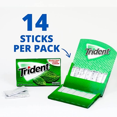 Picture of Trident Sugar Free Gum Watermelon Twist Chewing Gum 14 Sticks (Pack Of 1)