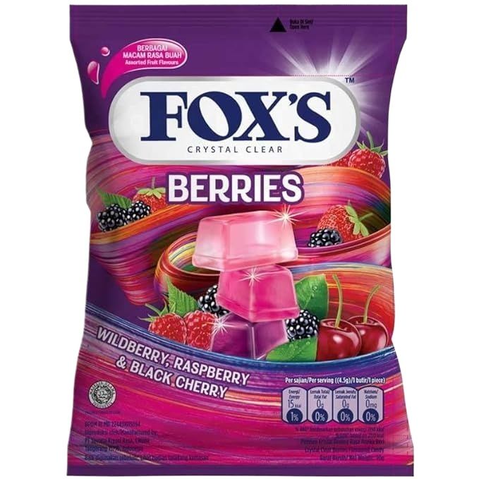 Picture of Fox's Crystal Clear Fruit Berries Candy (125 Gms- Pack Of 1)