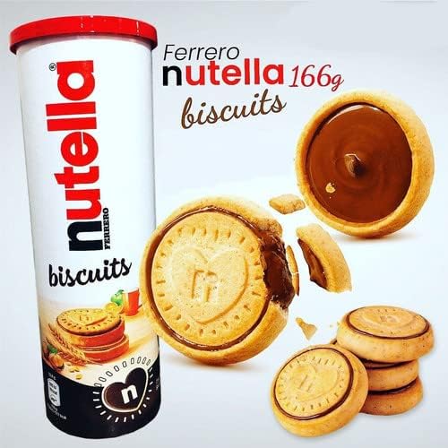 Picture of Nutella Biscuits Tube contain 12 pieces 13.9g a piece (166g)