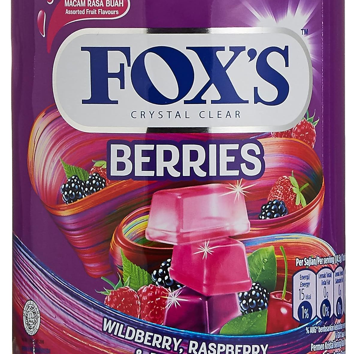Picture of Fox's_Crystal Clear Mix Berries Flavoured Candy Tin-180gm