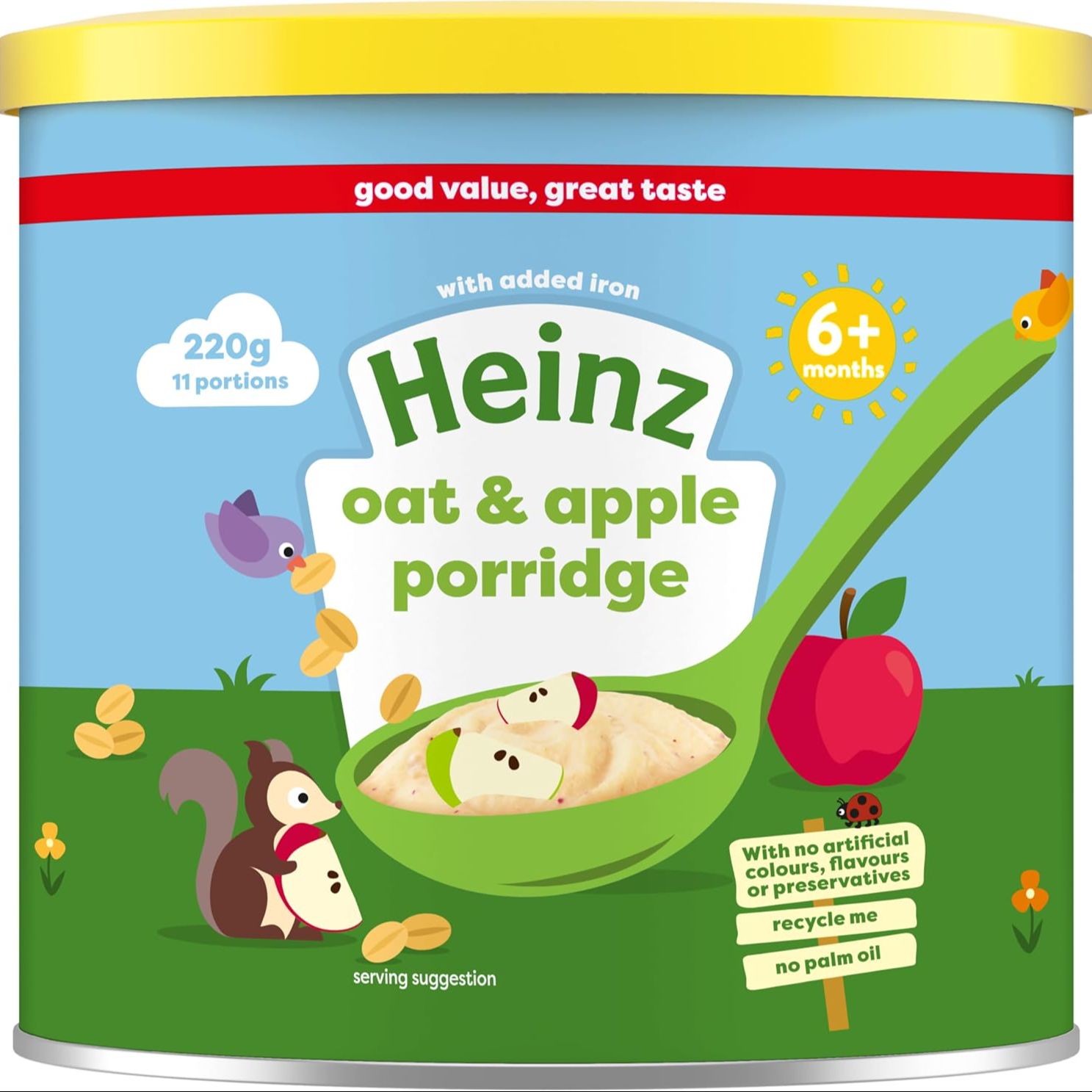 Picture of Oat & Apple Baby Food Porridge 6+ Months 220g