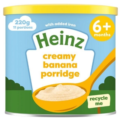 Picture of Heinz Creamy Banana Porridge Baby Food 6+ Months 220g
