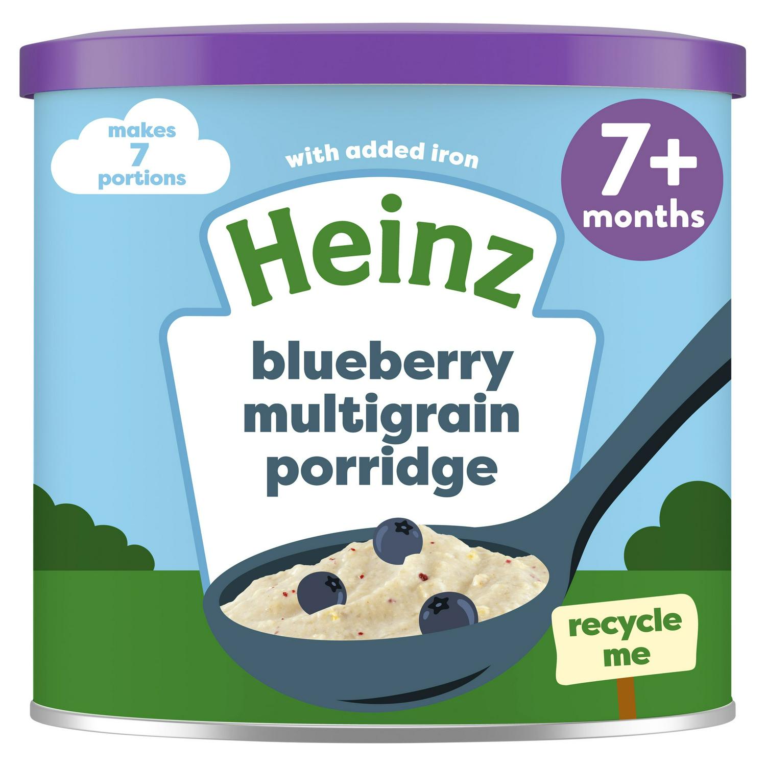 Picture of Heinz Blueberry Multigrain Porridge Baby Food 7+ Months 220g