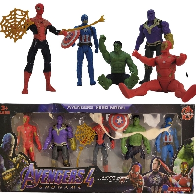 Picture of 5 Pcs Set Super Power Hero Model Avengers 4 Endgame Action Figures - Toys For Boys