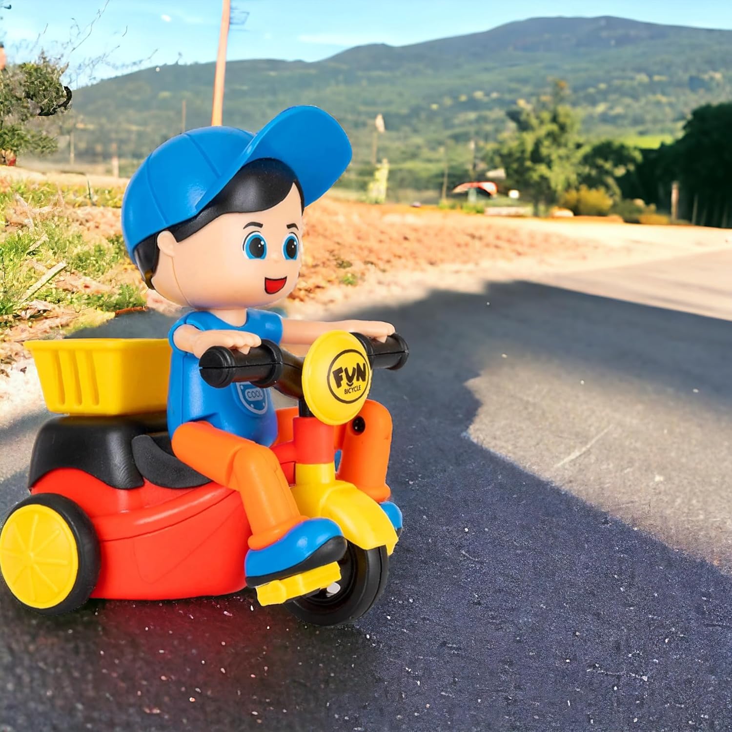 Picture of Multicolor Plastic CARTOON TRICYCLE BOY