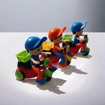 Picture of Multicolor Plastic CARTOON TRICYCLE BOY