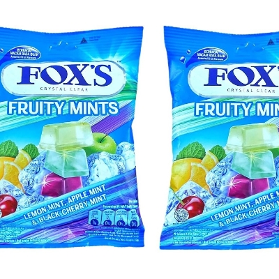 Picture of Fox's Crystal Clear Fruity Mints Candy Pouch (90g x 1 Packs)