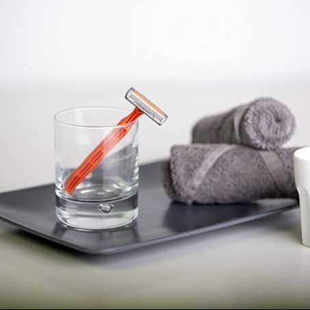 Picture of BIC 3 Sensitive Men's Triple-Blade Sensitive Razors Fixed Head for a Soft Shave Pack of   4 Disposable Razors