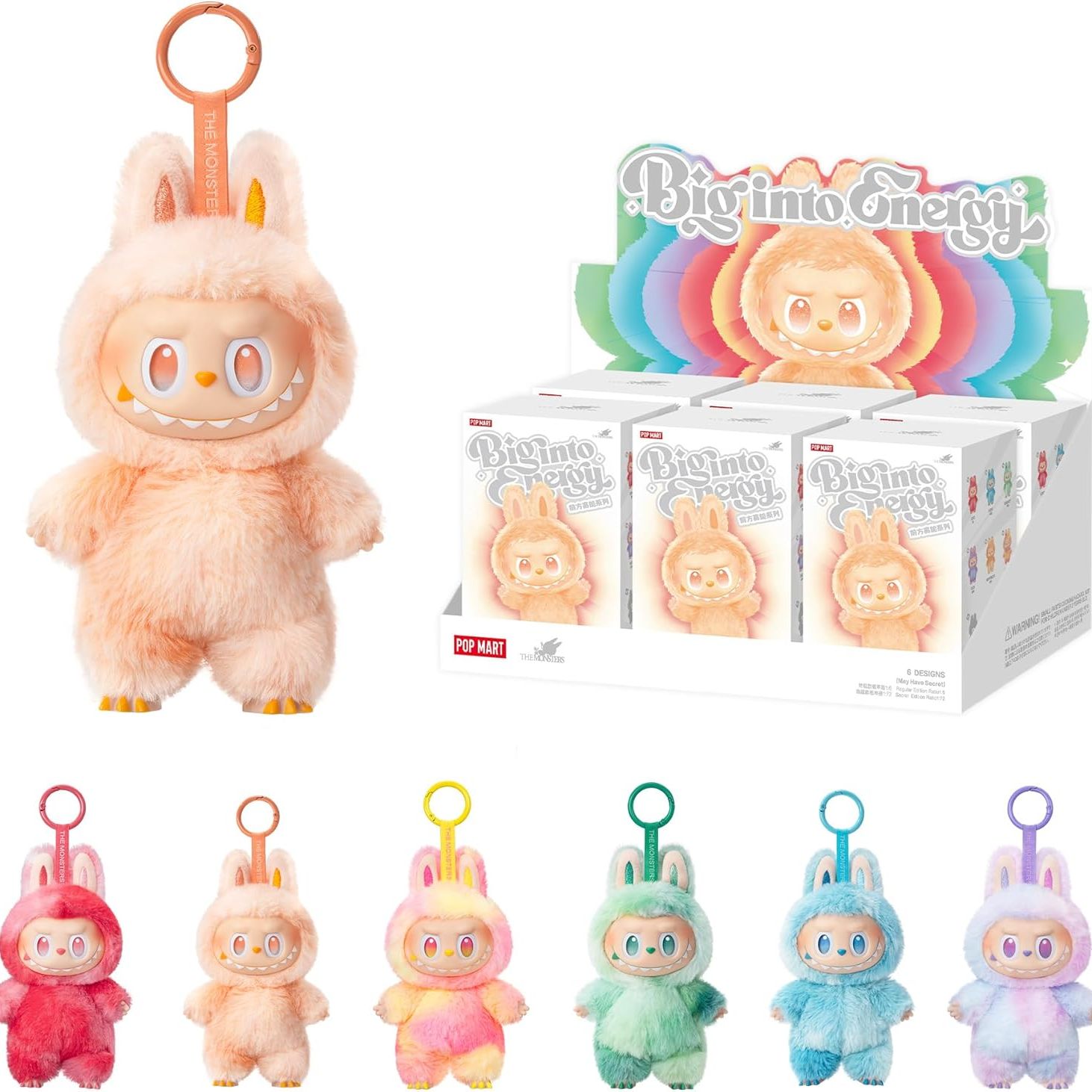 Picture of POP MART The Lubu bu Doll Monsters Big into Energy Series-Vinyl Plush Pendant Blind Box Blind Box Figures Random Design Action Figures Collectible Toys Home Decorations Single Box