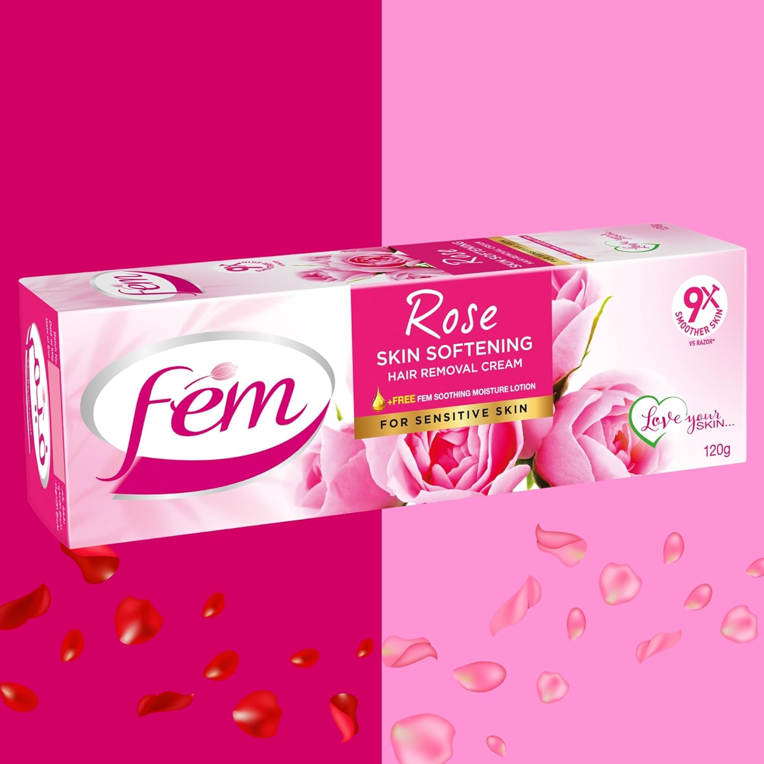 Picture of Fem Hair Removal Cream Rose 120 G Hair Removal Cream for Women Hair Removal Cream Long-Lasting Effect 120 G