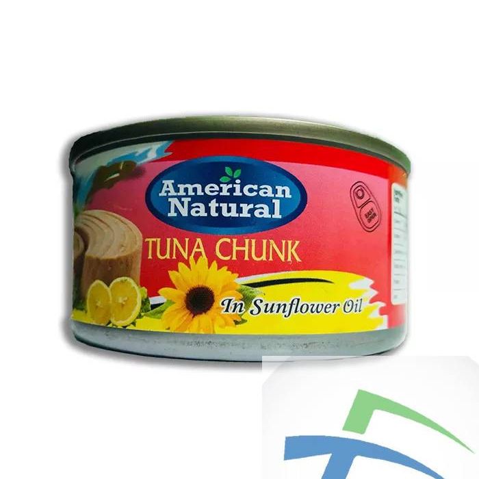 Picture of American Natural Tuna Chunk In Sunflower Oil 185G