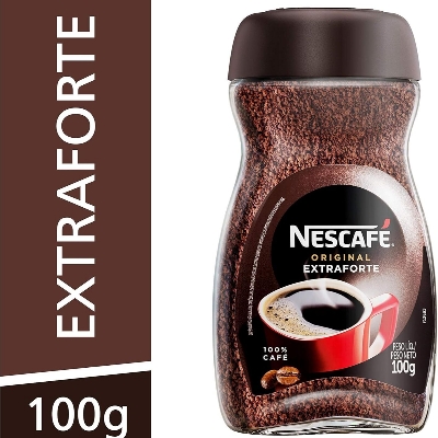 Picture of Nescafe Original Extraforte Coffee 100% Cafe Black & Brown Medium 100 g