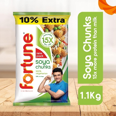 Picture of Fortune SOYA Chunks Pouch 1kg 10% Extra