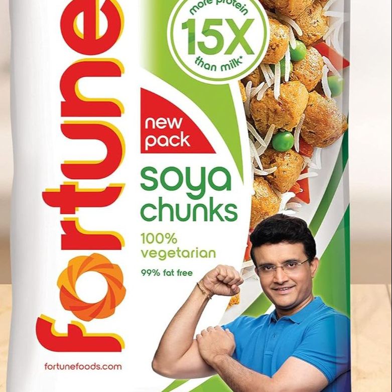 Picture of Fortune SOYA Chunks Pouch 80 gm  more protein 15x than milk