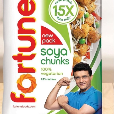 Picture of Fortune SOYA Chunks Pouch 80 gm  more protein 15x than milk