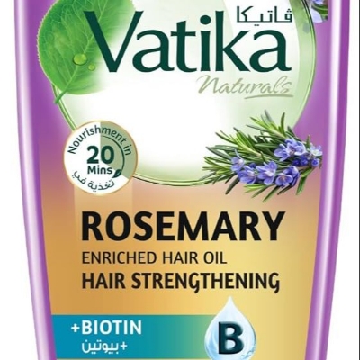 Picture of Vatika Naturals Rosemary Oil for Hair Growth 200ml | Infused with Biotin | Promotes Stronger Hair Growth Prevents Hair Fall | Scalp Nourishment in 20 minutes | No Parabens Sulphates or Silicones