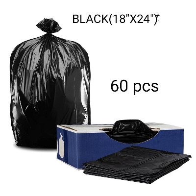 Picture of Garbage Bag/Trash Bag Bin Size (18" x 24") 60 PCS