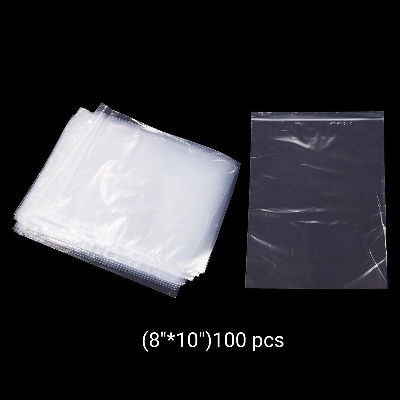 Picture of Zipper poly bag /ziplock poly bag /Food grade lock poly Bag (8"*10")100 pcs