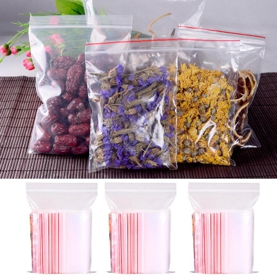 Picture of Ziplock Food Grade Zipper Bags 9x12 Inches 100 PCS, Reusable, Waterproof, Airtight, Multi-Use Storage for Food, Jewelry, Clothes, and More
