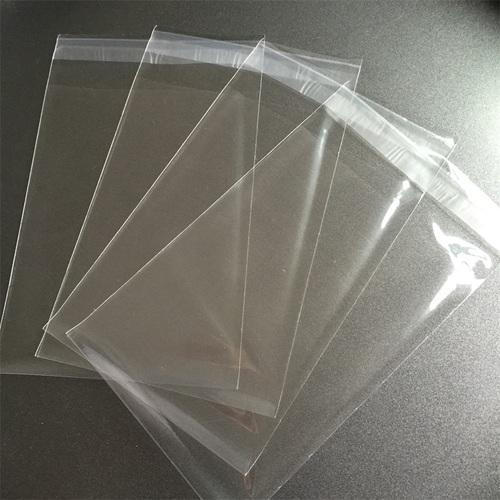 Picture of (11" x 17") 50 pcs crystal cellophane poly bag for packaging material with adhesive