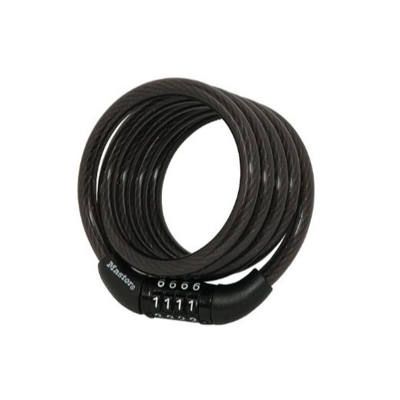 Picture of Motorbike Helmet Cable Password Cycle Lock 4-Digit Password Code Helmet Lock Portable