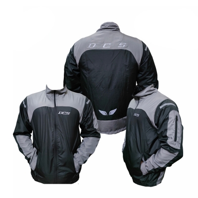 Picture of Motorcycle Windbreaker (DCS Lightweight Premium) MS-WB Black-Grey Wind and dust coat