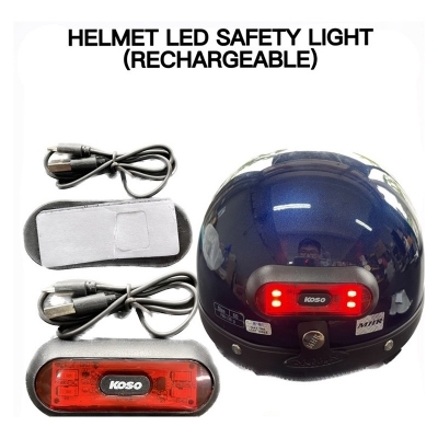 Picture of Motorcycle Helmet Rechargeable Light KOSO Brand for Night Reflection
