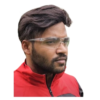 Picture of Smart Safety Transparent Eye  Protective  Spectacles for Biker, Anti-Dust, Fog, Splash & Wind Protective Spectacles.