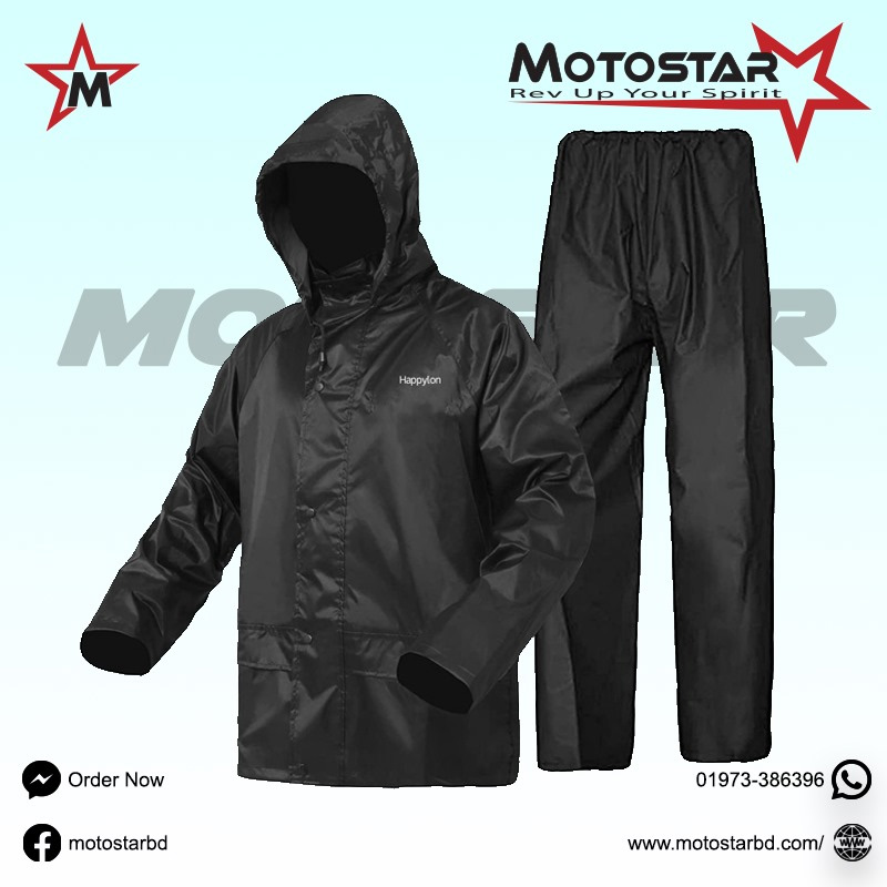 Picture of Raincoat for Bike Riders Single Part Light Weight with Carry Bag Brand Happylon