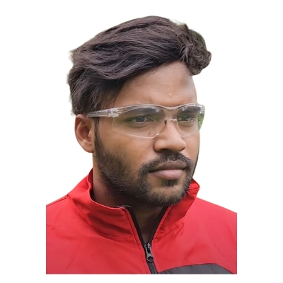 Picture of Smart Safety Transparent Eye  Protective  Spectacles for Biker, Anti-Dust, Fog, Splash & Wind Protective Spectacles.